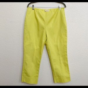 Chico’s Cropped Pants - Lime Green